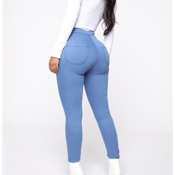 NWT super high waist denim skinnies 1x - Picture 5 of 7